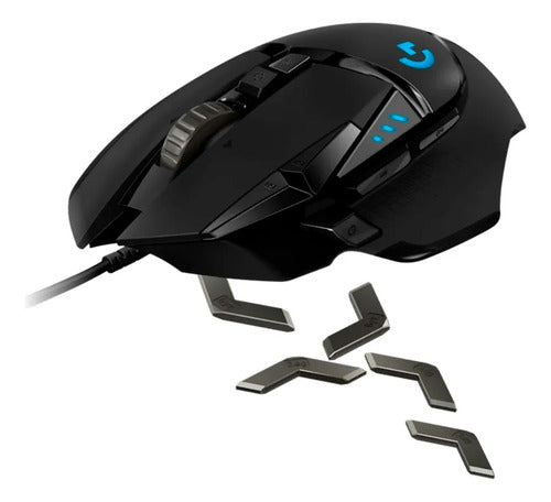 Mouse Gamer Logitech G502 Hero 100-25600dpi Rgb 11 Botones Negro