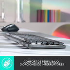 Logitech Mx Mechanical, Teclado Recargable De Alto Desempeño Idioma Español España Color Del Teclado Grafito