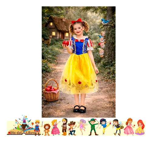 Trajes Disfraces Cuentos Infantiles Dia Del Libro Halloween Blanca Nieves 5-6