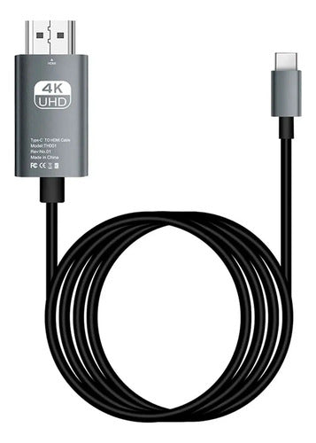 Cable Usb C A Hdmi 4k De 2 Metros Tipo C 3.1 Alta Velocidad