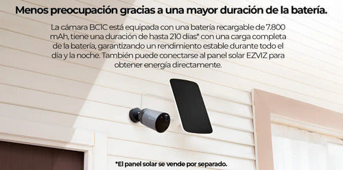 Camara Ip Ezviz Bc1c Elife 2mp Colorvu Exterior 32gb Emmc Negro
