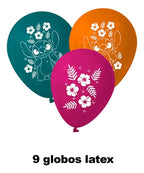 Set 9 Globos Latex Stitch Cumpleaños Fiestas Celebraciones Multicolor