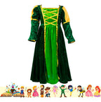 Disfraz Vestido Fiona Cuentos Infantiles Dia Del Libro Niñas Verde