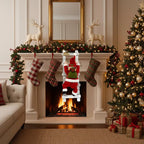Muñeco Santa Escalador Animatronic Decoracion Navidad 70 Cm Rojo