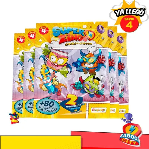 Superzings Serie 4 Original 5 Sobres Twopack Coleccionables