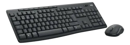 Kit Teclado Y Mouse Inalambrico Logitech Mk370 For Bussiness Negro