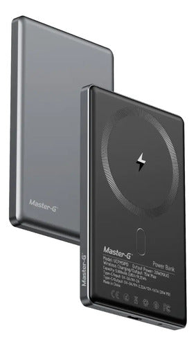 Cargador Power Bank Para iPhone Master-g 5.000mah Magsafe Gris