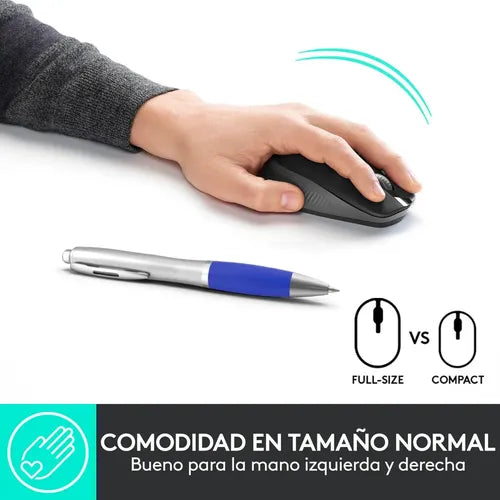 Mouse Inalambrico Logitech M190 Gris Full Size Gris Marengo