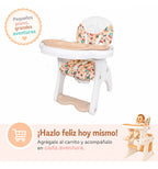 Silla De Comer Bebé 4 En 1 Reclinable Mesa Silla Infantil Silla 4 En 1 Blanco