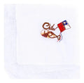 Pañuelo 18 Blonda Diseño Bordado Cometa Fechas Patrias Cueca Blanco Bordado Cometa