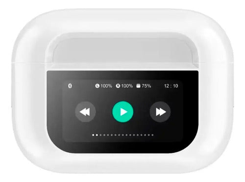 Audifonos Inalambricos Bluetooth Pantalla Táctil Con Anc/enc Blanco