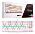 Teclado Gamer Redragon Kumara K552w Red Rainbow Tkl Ag Nkro Blanco Español Latinoamérica