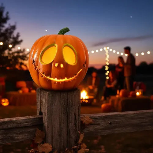 Calabaza Jack Led Accesorio Decoración Halloween Fiesta 24cm