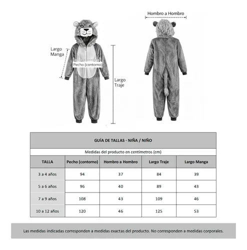 Trajes Disfraces Cuentos Infantiles Dia Del Libro Halloween Leon 3-4