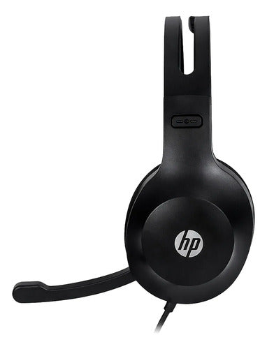 Audifonos Alambrico Hp Dhh-1601 Estereo Jack 3.5mm Microfono Negro