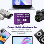 Tarjeta De Memoria Microsd 256gb Wd Purple Sdxc Clase 10 4k
