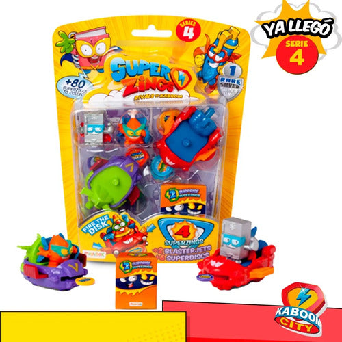 Superzings Serie 4 Original Blister 4 Figuras Coleccionables