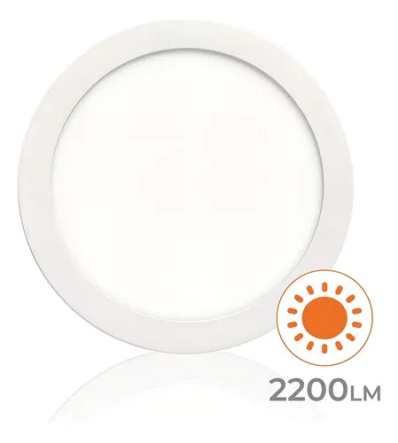 Panel Surface 18w Redondo - Unidad - 1 - 220v - Blanco - Blanco - 6500 K