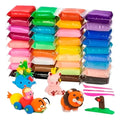 24 Arcillas Plastilina Magica De Colores Moldeable Suave Surtido
