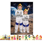 Disfraz Astronauta Infantil Dia Del Libro Niños Blanco
