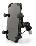 Soporte De Celular Cargador Para Moto Al Espejo 8 Y 10mm Negro