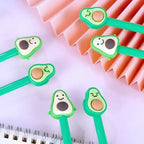 Set 12 Lapices Escolar Kawaii Paltas  Negro