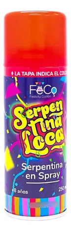 24 Serpentina Spray Divertido Celebración Fiestas 250ml