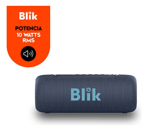 Parlante Portátil Bluetooth Blik Live Azul