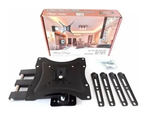 Soporte De Tv Pared Brazo Móvil 14 - 55 Toda Tv Plana Negro