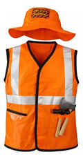 Disfraz Constructor Día Del Libro Cuentos Infantiles Cosplay Naranjo