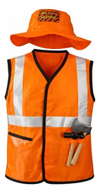 Disfraz Constructor Día Del Libro Cuentos Infantiles Cosplay Naranjo