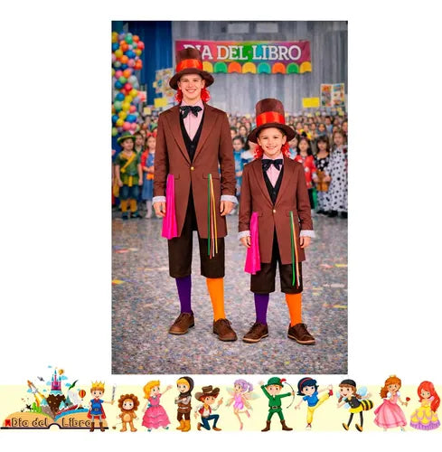 Disfraz Sombrerero Cuento Infantiles Dia Del Libro Halloween Colorido