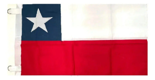 Bandera De Chile De Tela 90x135cm Para Fechas Patrias Chile