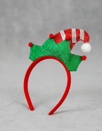 Pack 3 Cintillos Elfo Duende Fiestas Celebraciones Navideñas Verde