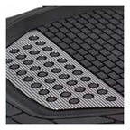 Alfombra Goma Cubre Piso Auto Universal Set 4 Piezas Negro