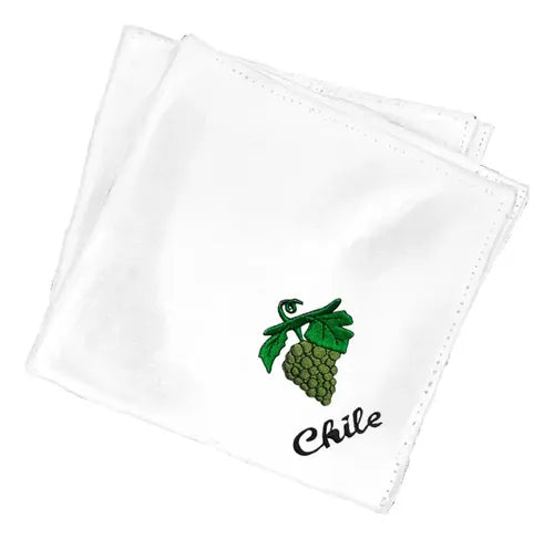 Pañuelo Cueca Competencia Fiestas Patrias Danzas Uvas Blanco Uvas