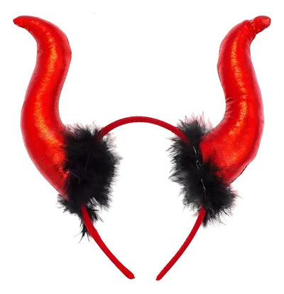 Cintillo Diablo Halloween Rojo