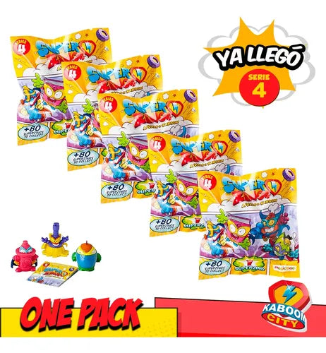 5 Sobres Onepack Superzings Serie 4 Original Coleccionables