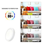 Panel Surface 18w Redondo - Unidad - 1 - 220v - Blanco - Blanco - 6500 K