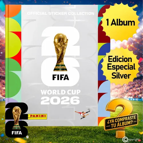 Album Tapa Dura Plata Fifa World Cup 2026 Original Panini