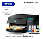 Impresora Multifuncional Epson Ecotank L4360 Wifi Duplex App Negro