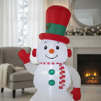 Muñeco Inflable Led Navidad 300cm Blanco