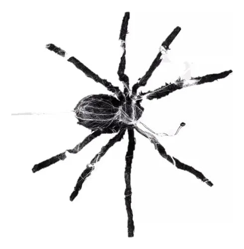 Araña Colgante Animatronics Halloween Decoración Miedo/broma Negro