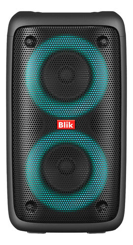 Parlante Karaoke Blik Voice3 Bt 5.3 Radio Tf/sd Tws Rgb 7h Negro