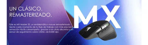 Mouse Inalambrico Logitech Mx Master 3s Usb + Bluetooth 8k Gris Pálido