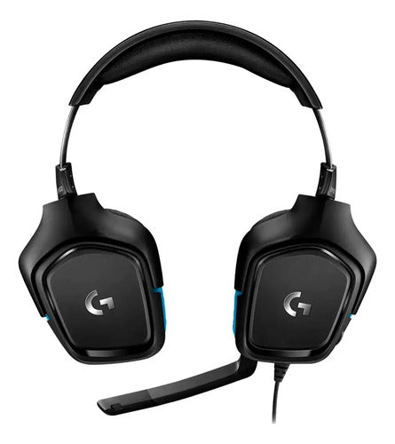 Audifono Gamer Logitech Alambrico G432 7.1 Surround Microfno Negro