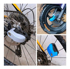 Candados Al Disco Moto Y Bici Con Alarma Bloqueo Antirrobo Plateado
