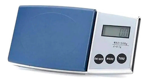 Pesa Gramera De Precision Para Joyería 0.1 - 500gr Bascula Plateado
