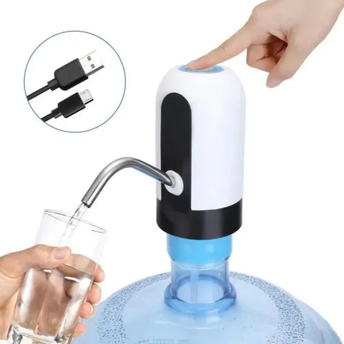 Dispensador Eléctrico De Agua Para Bidón Universal Practico Blanco
