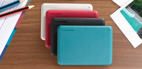 Disco Duro Externo Toshiba 1tb 2.5  Usb 3.2 Canvio Advance Rojo